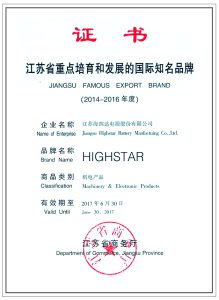 Jiangsu Province Enterprise Intellectual Property Standardization Demonstration Unit 219x300