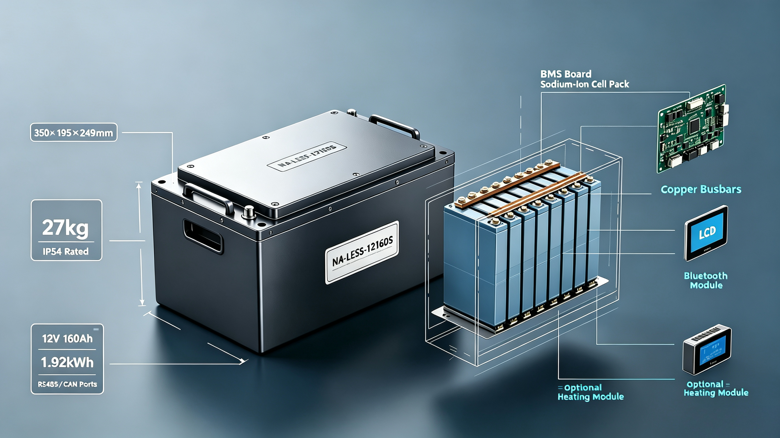 2why choose 12v160ah(modelna less 12160s) sodium ion battery in year 2026