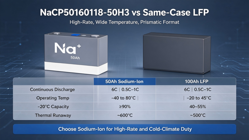 50Ah Prismatic Sodium-Ion Cell =50Ah Prismatic Sodium-Ion Cell