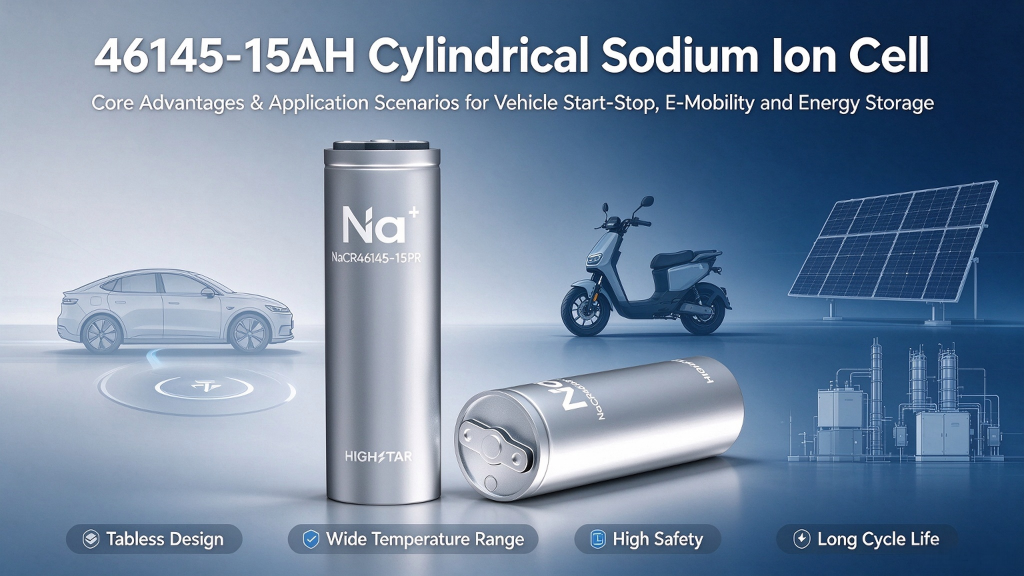 What Are the Advantages of a Cylindrical Sodium-Ion Cell? The 46145 / NaCR46145-15PR Guide for 2026 Cylindrical Sodium-Ion Cell