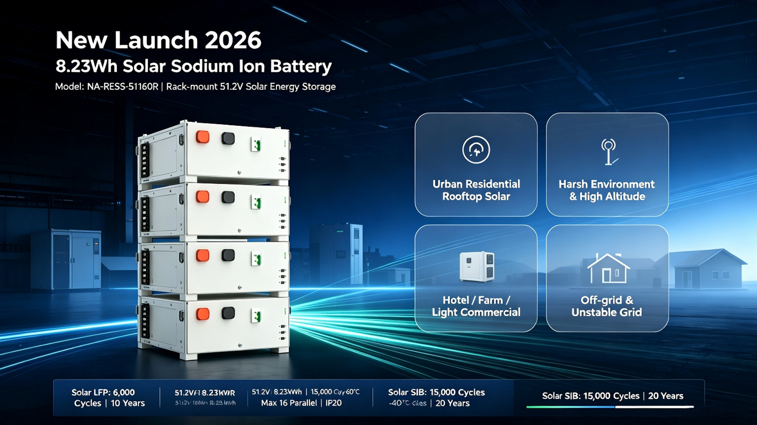 solar sodium ion battery