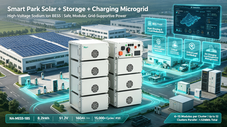 High-Voltage Sodium Ion Battery Energy Storage System