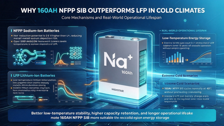 160Ah NFPP sodium-ion battery cell for energy storage by Highstar Sodium Battery Company